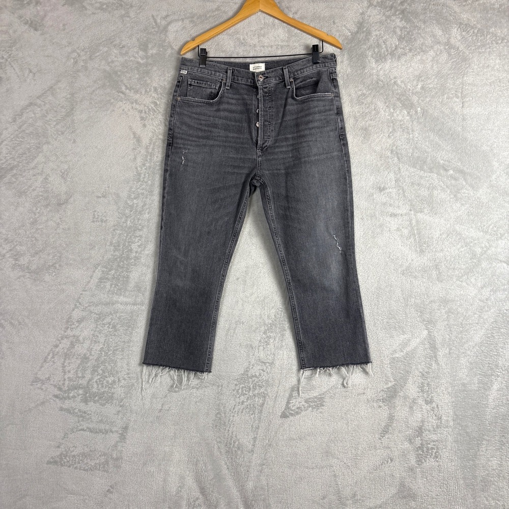 Citizens of Humanity Jolene High Rise Slim Straight Grey Jeans 1965-1288 Size 31
